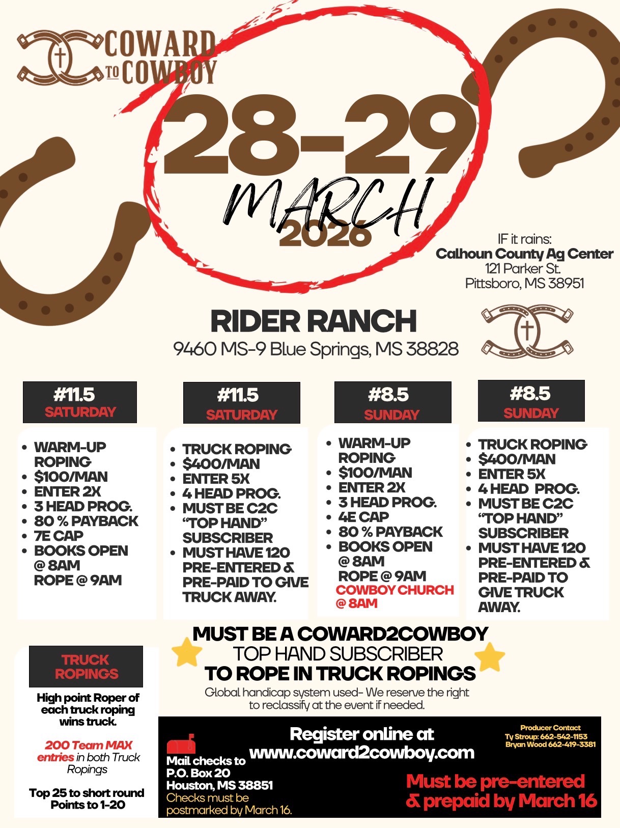 Win A Truck Roping - March 28-29, 2026